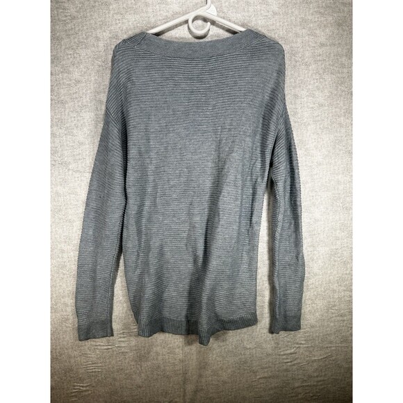 LOFT Light Blue Round Neck Wool Blend Sweater Women's Size Medium - Picture 8 of 8